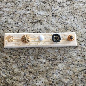 Jewelry / Necklace Hanger - Distressed Wood Knobs